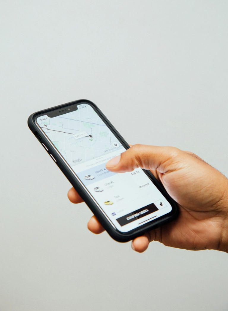 Tracking a shipment on a phone