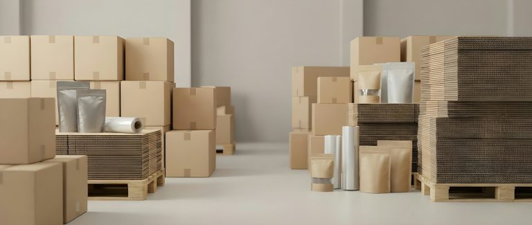 Boxes and packing supplies
